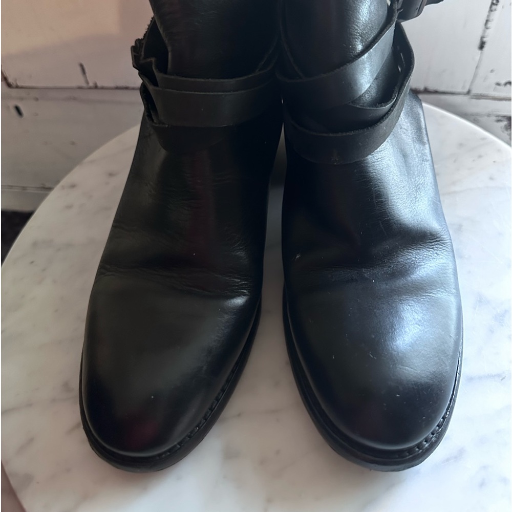 H by Hudson leather booties
